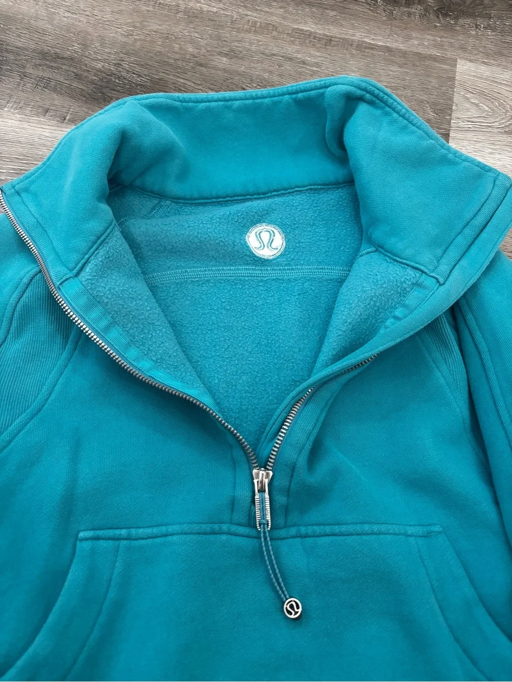 Lululemon Scuba sweatshirt Funnel Neck Half Zip Sweater Oceanic Blue S